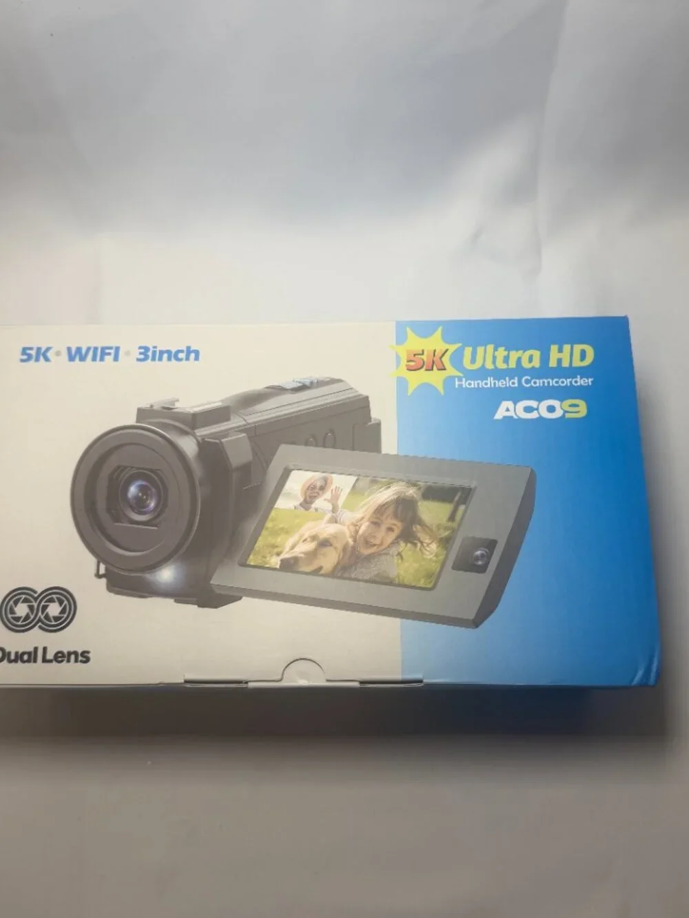 Firefoto 5K Ultra HD 56MP Handheld Camcorder Dual Lens 3